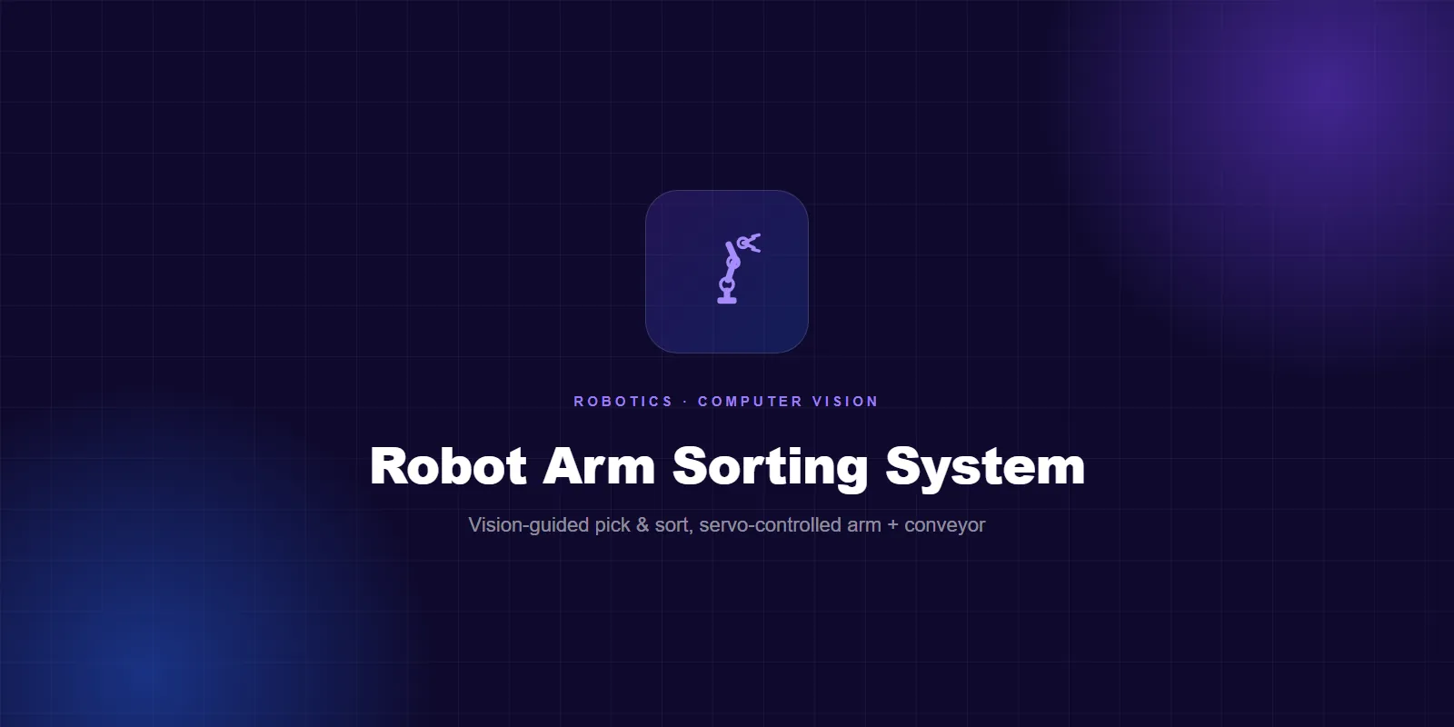 Robot Arm Sorting System screenshot