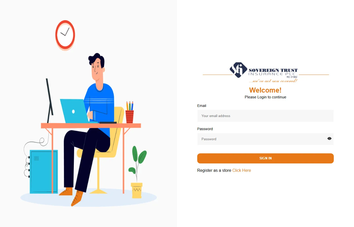 STI Store Portal screenshot