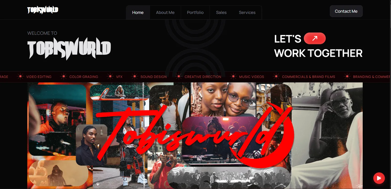 Tobiswurld Portfolio screenshot